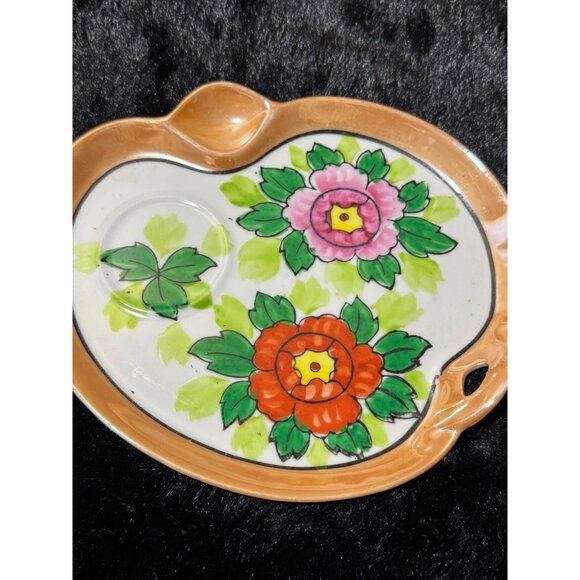 Vintage Hand-Painted Floral Ceramic Tea Cup & Saucer Set  Made In Japan - Picture 5 of 12